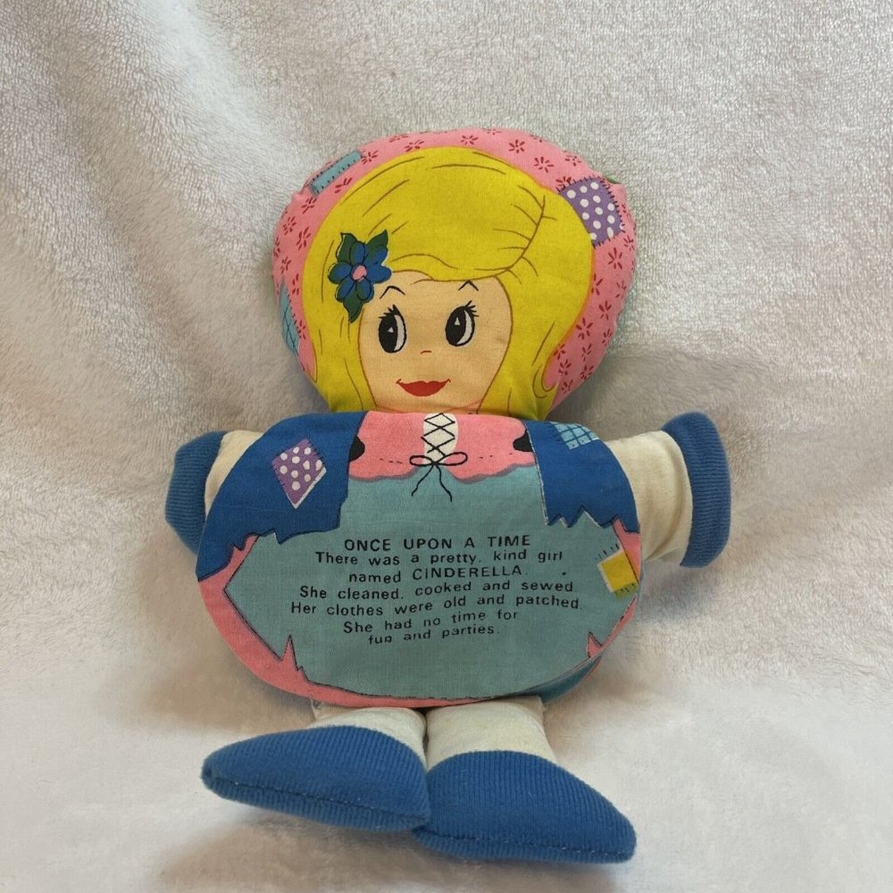 1977 Cloth‎ Flip Storybook Doll Cinderella & The Three Bears one doll Dandee Vtg
